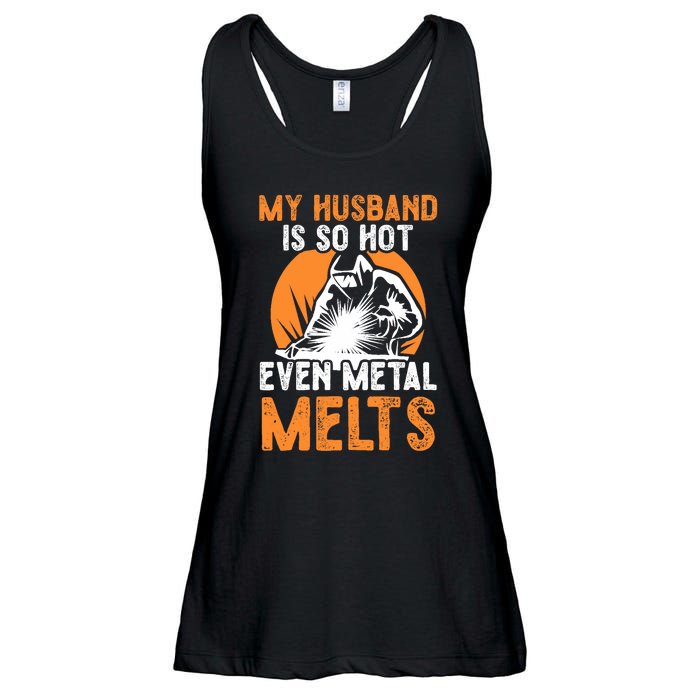 Welding Design For Your Wife Of A Welder Ladies Essential Flowy Tank