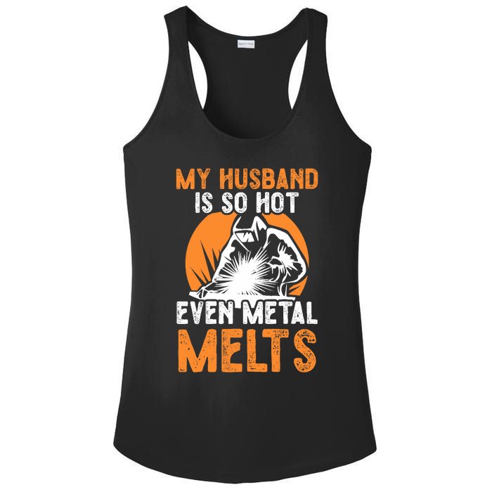 Welding Design For Your Wife Of A Welder Ladies PosiCharge Competitor Racerback Tank