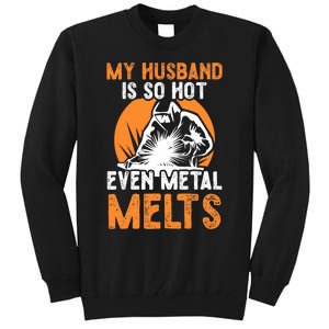 Welding Design For Your Wife Of A Welder Tall Sweatshirt