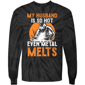 Welding Design For Your Wife Of A Welder Tie-Dye Long Sleeve Shirt