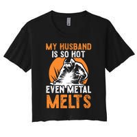 Welding Design For Your Wife Of A Welder Women's Crop Top Tee