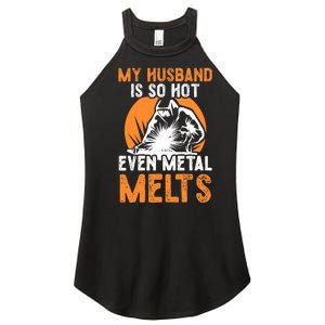 Welding Design For Your Wife Of A Welder Women's Perfect Tri Rocker Tank