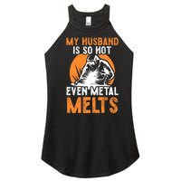 Welding Design For Your Wife Of A Welder Women's Perfect Tri Rocker Tank