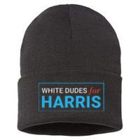 White Dudes For Kamalaharris Sustainable Knit Beanie