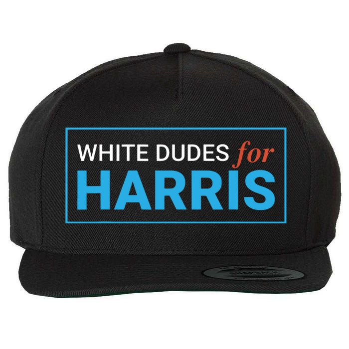 White Dudes For Kamalaharris Wool Snapback Cap