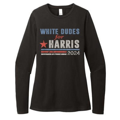 White Dudes For Kamala Harris Womens CVC Long Sleeve Shirt