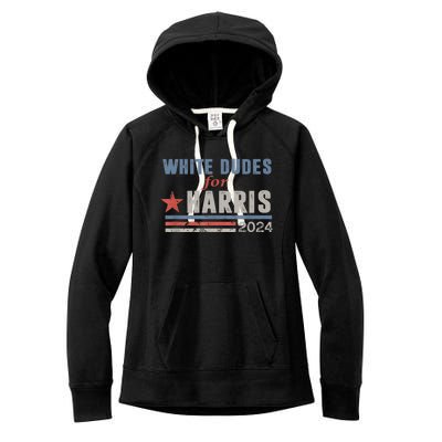 White Dudes For Kamala Harris Women's Fleece Hoodie