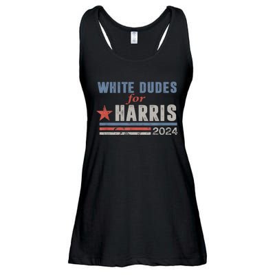 White Dudes For Kamala Harris Ladies Essential Flowy Tank