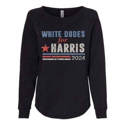 White Dudes For Kamala Harris Womens California Wash Sweatshirt