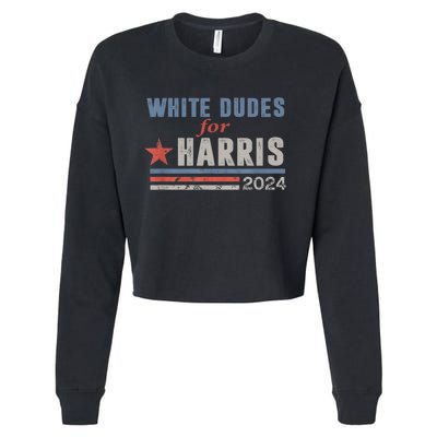 White Dudes For Kamala Harris Cropped Pullover Crew