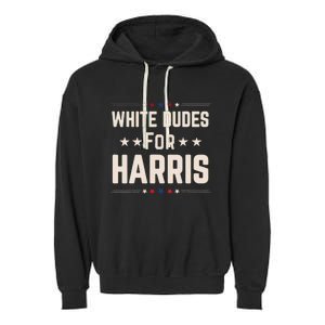 White Dudes For Harris Garment-Dyed Fleece Hoodie