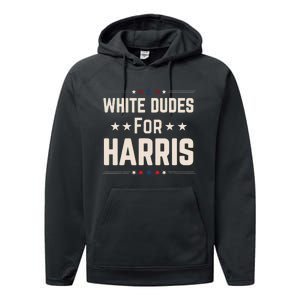 White Dudes For Harris Performance Fleece Hoodie