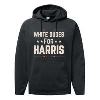 White Dudes For Harris Performance Fleece Hoodie