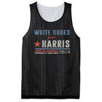 White Dudes For Harris 2024 For President Mesh Reversible Basketball Jersey Tank