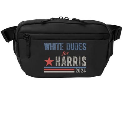 White Dudes For Harris 2024 Vintage Election Crossbody Pack