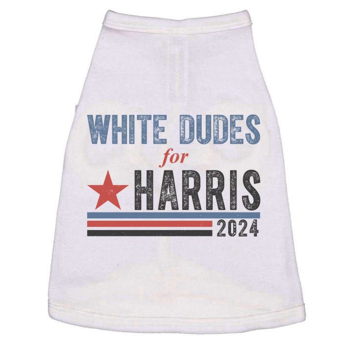 White Dudes For Harris 2024 Vintage Election Doggie Tank