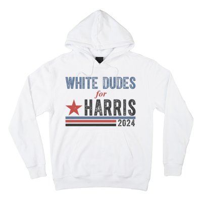 White Dudes For Harris 2024 Vintage Election Hoodie