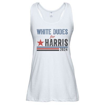 White Dudes For Harris 2024 Vintage Election Ladies Essential Flowy Tank