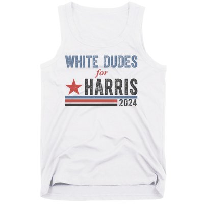 White Dudes For Harris 2024 Vintage Election Tank Top