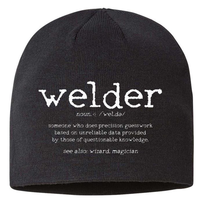 Welder Definition Funny Welding Quote Welder Gift Sustainable Beanie