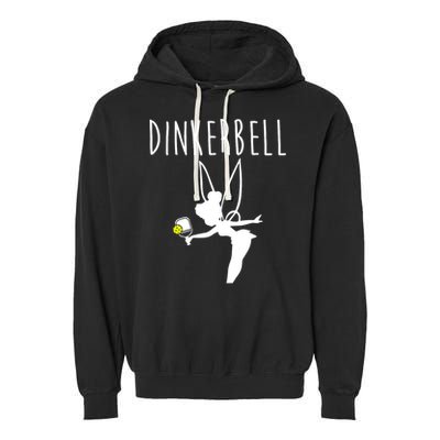 Wo Dinkerbell Funny Pickleball Garment-Dyed Fleece Hoodie