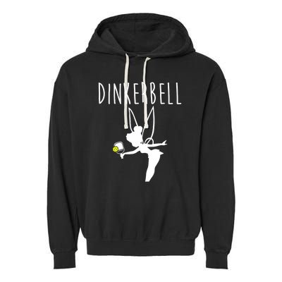 Wo Dinkerbell Funny Pickleball Garment-Dyed Fleece Hoodie