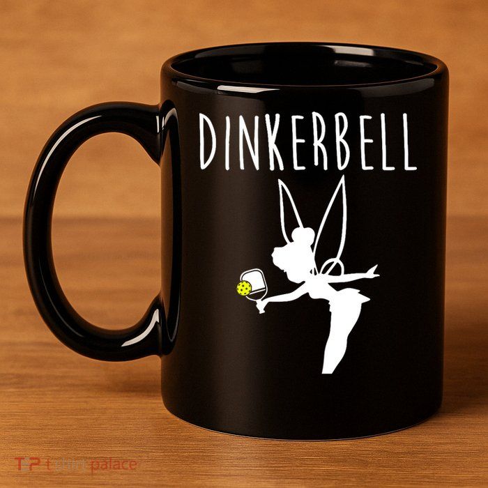 Wo Dinkerbell Funny Pickleball 11oz C Handle Ceramic Mug