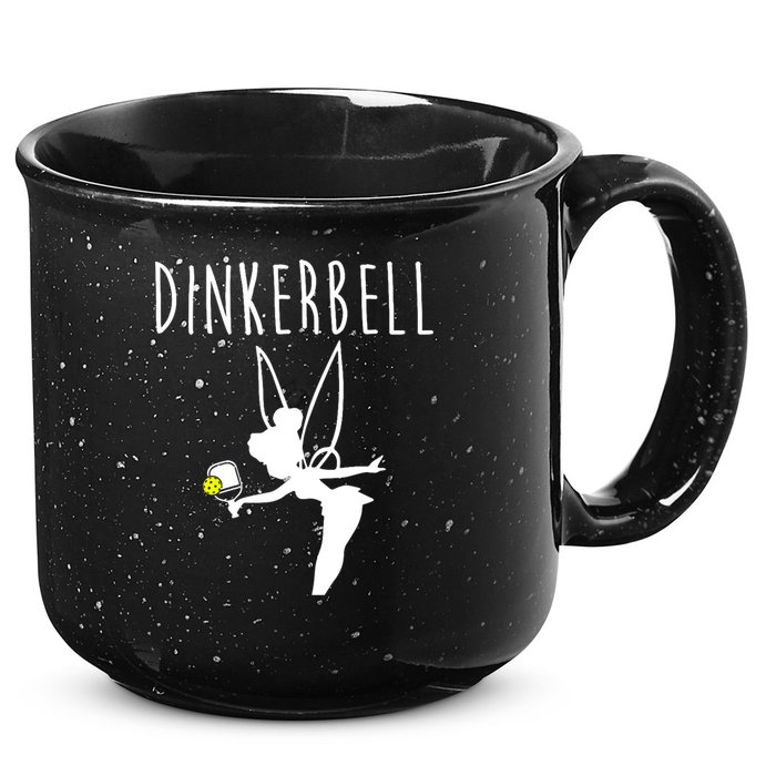 Wo Dinkerbell Funny Pickleball 15oz Campfire Ceramic Mug