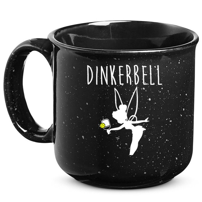 Wo Dinkerbell Funny Pickleball 15oz Campfire Ceramic Mug