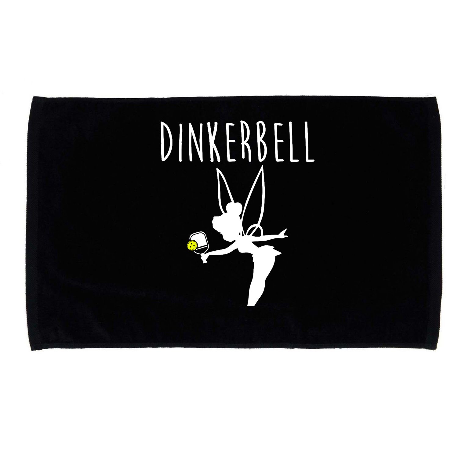 Wo Dinkerbell Funny Pickleball Microfiber Hand Towel