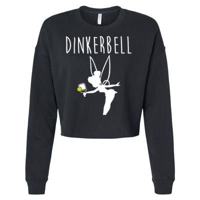 Wo Dinkerbell Funny Pickleball Cropped Pullover Crew