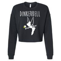 Wo Dinkerbell Funny Pickleball Cropped Pullover Crew