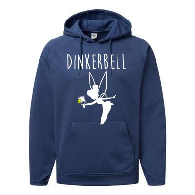 Wo Dinkerbell Funny Pickleball Performance Fleece Hoodie