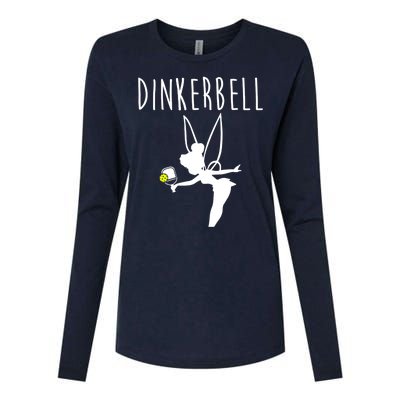 Wo Dinkerbell Funny Pickleball Womens Cotton Relaxed Long Sleeve T-Shirt