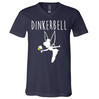 Wo Dinkerbell Funny Pickleball V-Neck T-Shirt