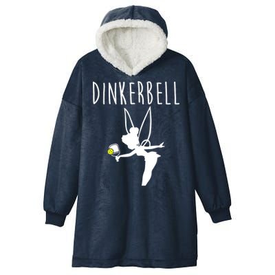 Wo Dinkerbell Funny Pickleball Hooded Wearable Blanket
