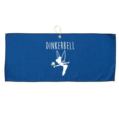 Wo Dinkerbell Funny Pickleball Large Microfiber Waffle Golf Towel