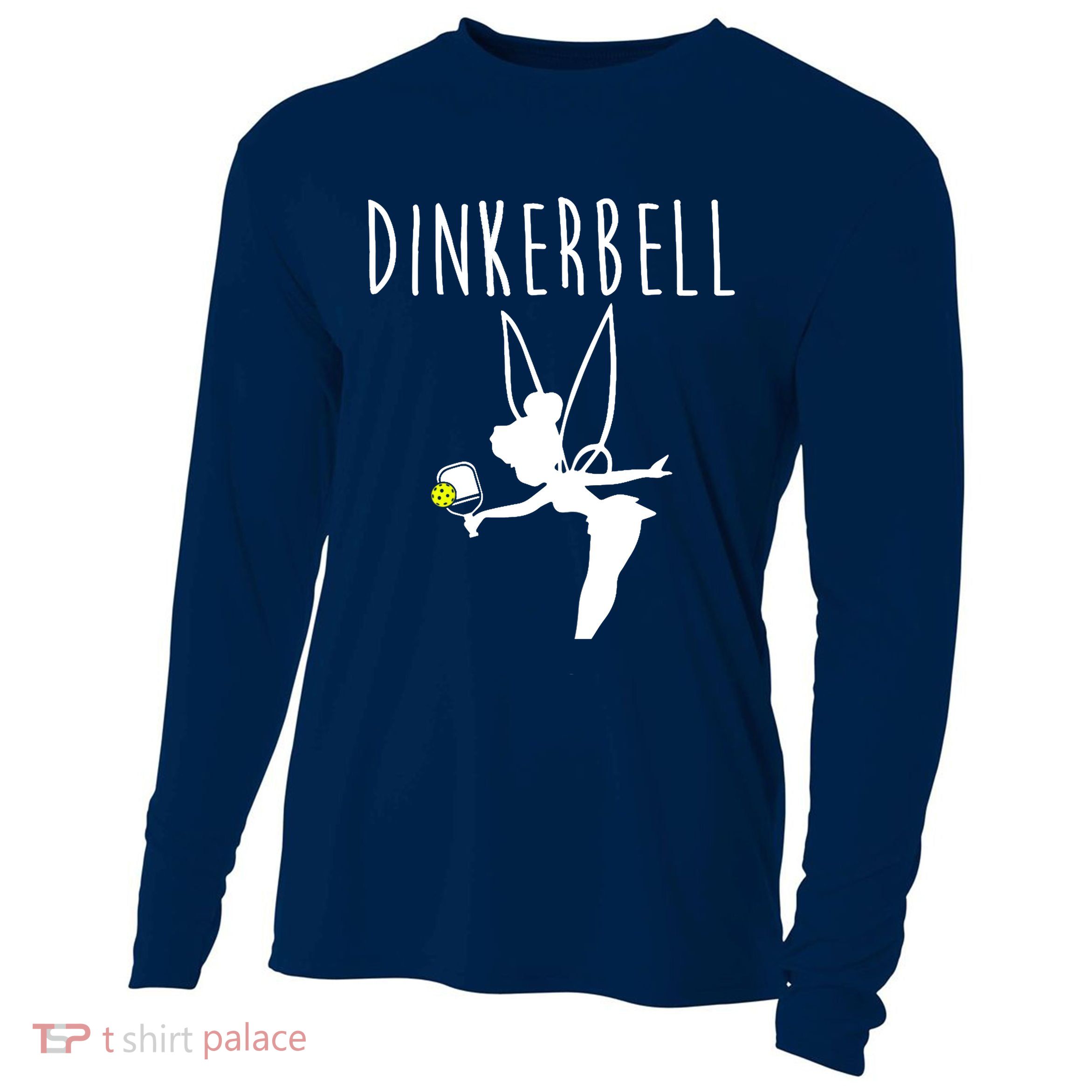 Wo Dinkerbell Funny Pickleball Cooling Performance Long Sleeve Crew