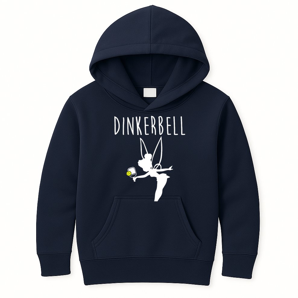 Wo Dinkerbell Funny Pickleball Kids Hoodie