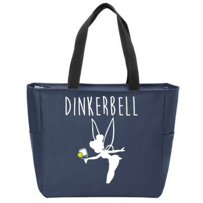 Wo Dinkerbell Funny Pickleball Zip Tote Bag