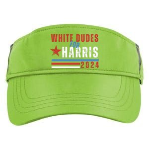 White Dudes For Harris 2024 For President Adult Drive Performance Visor