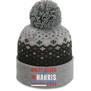 White Dudes For Harris 2024 For President The Baniff Cuffed Pom Beanie