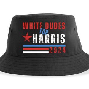 White Dudes For Harris 2024 For President Sustainable Bucket Hat