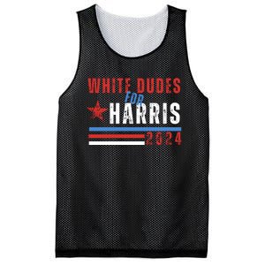 White Dudes For Harris 2024 For President Mesh Reversible Basketball Jersey Tank