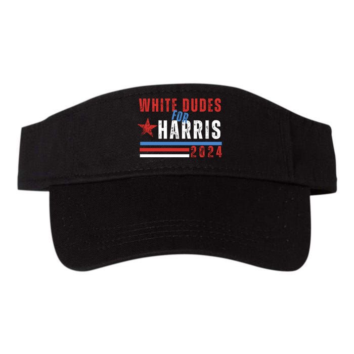 White Dudes For Harris 2024 For President Valucap Bio-Washed Visor