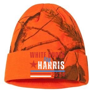 White Dudes For Harris 2024 For President Kati Licensed 12" Camo Beanie