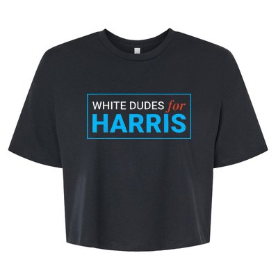 White Dudes For Harris Bella+Canvas Jersey Crop Tee