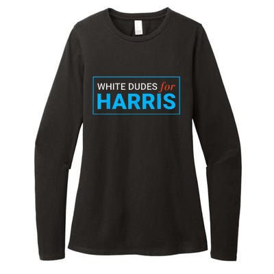 White Dudes For Harris Womens CVC Long Sleeve Shirt