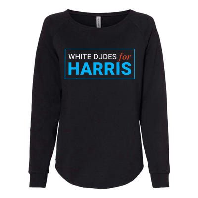 White Dudes For Harris Womens California Wash Sweatshirt