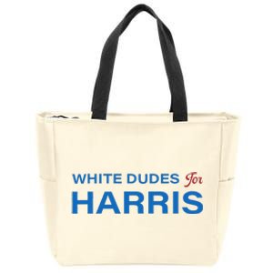 White Dudes For Harris Zip Tote Bag